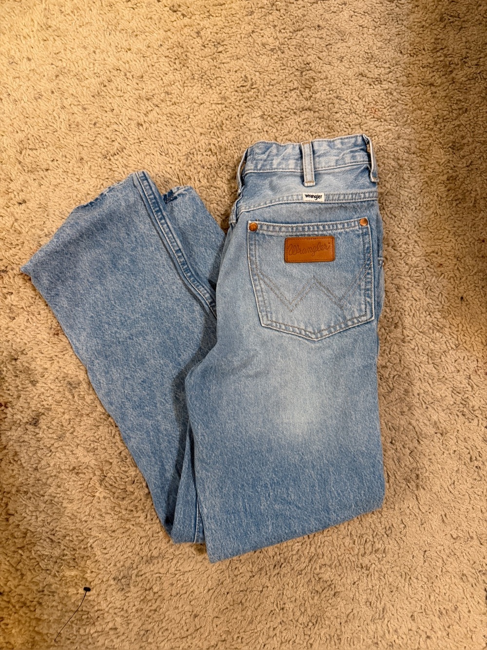 Wrangler 603 Wild West High Rise Straight Jean Size 25